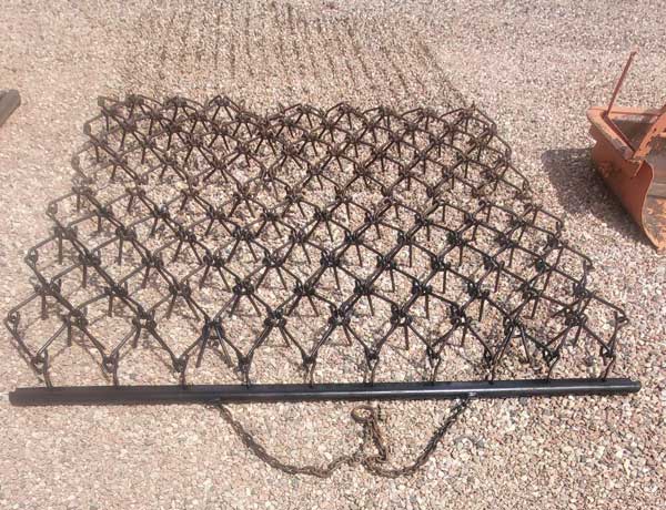 Used -- 8 foot WIDE x 8 foot pull type chain/pasture harrow